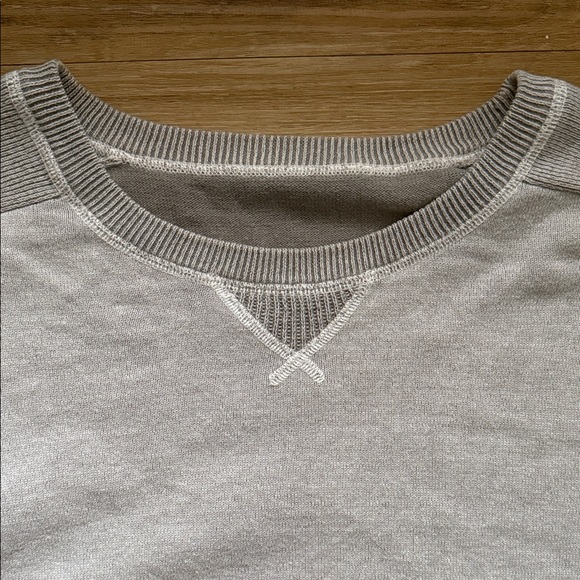 Express Pullover Knit Sweater Men's XL Long Sleeve Gray Medalist Crew Neck - Picture 4 of 5